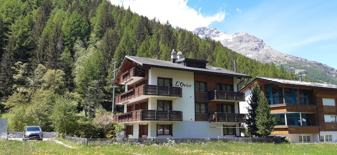 Free Cable Car & Bus In The Summer Haus L'Oree Saas-Grund Exterior foto
